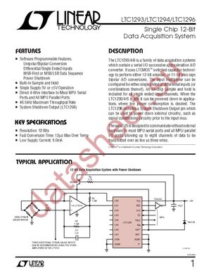 LTC1294CCN datasheet  